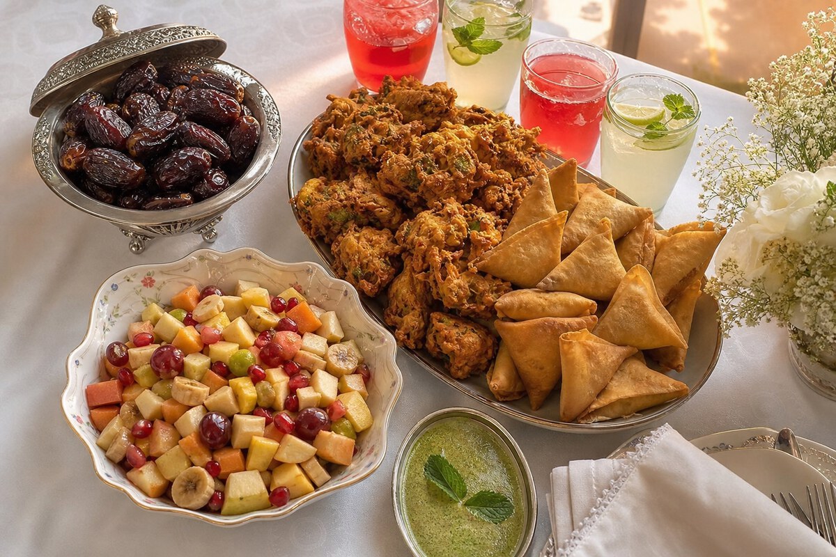 Iftar-e-Khas-1 — Classic iftar spread with a hearty BBQ and biryani dinner — ideal for home gatherings and small committees.