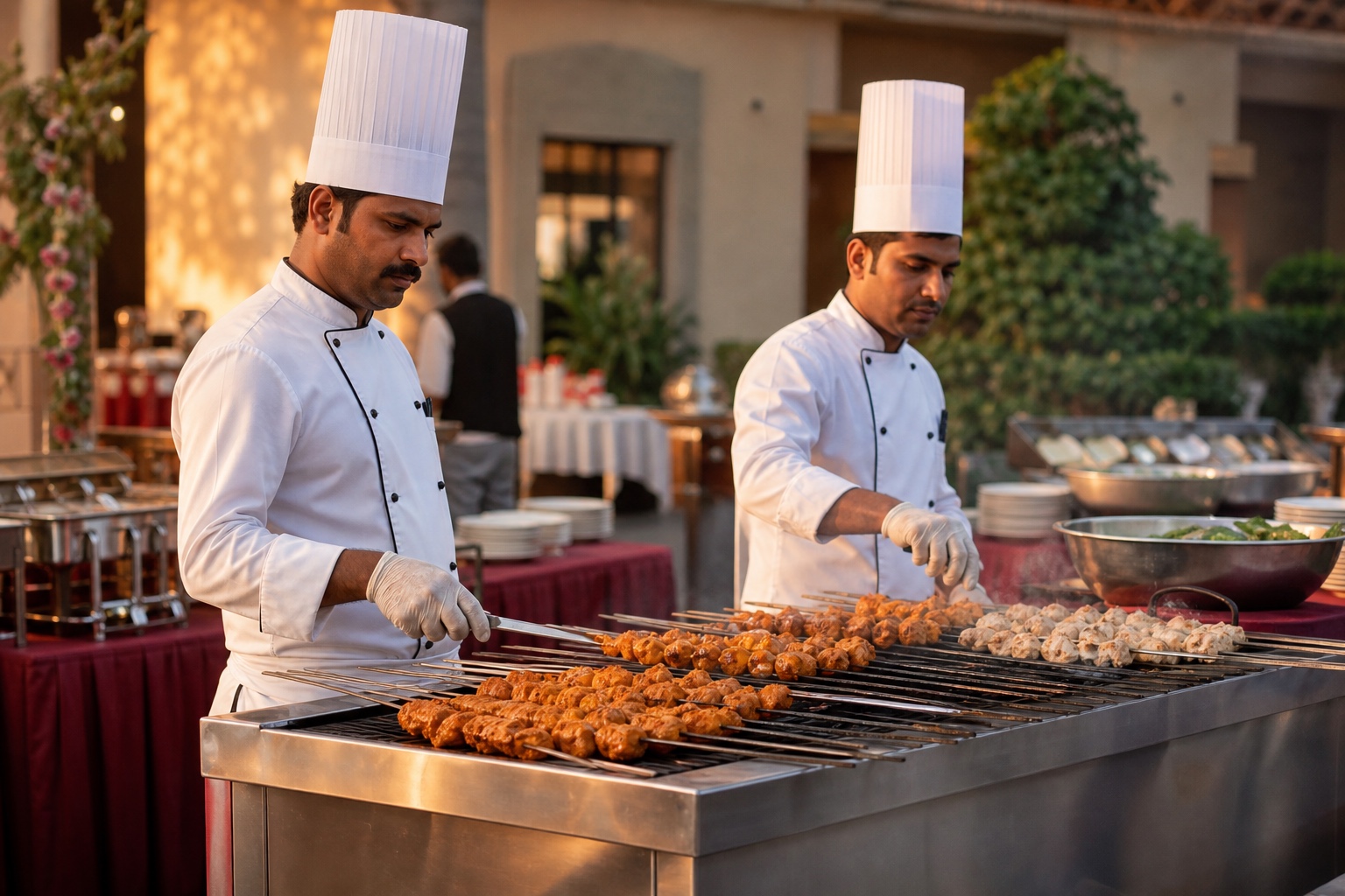 Live BBQ Catering food presentation by Shaheryar Foods