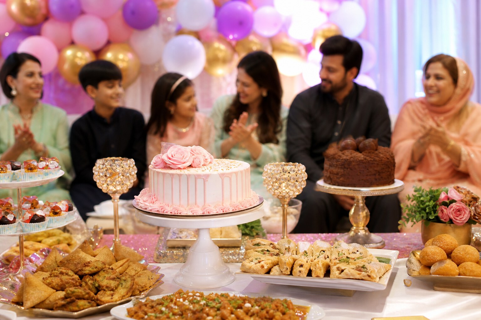 Birthday Catering food presentation by Shaheryar Foods