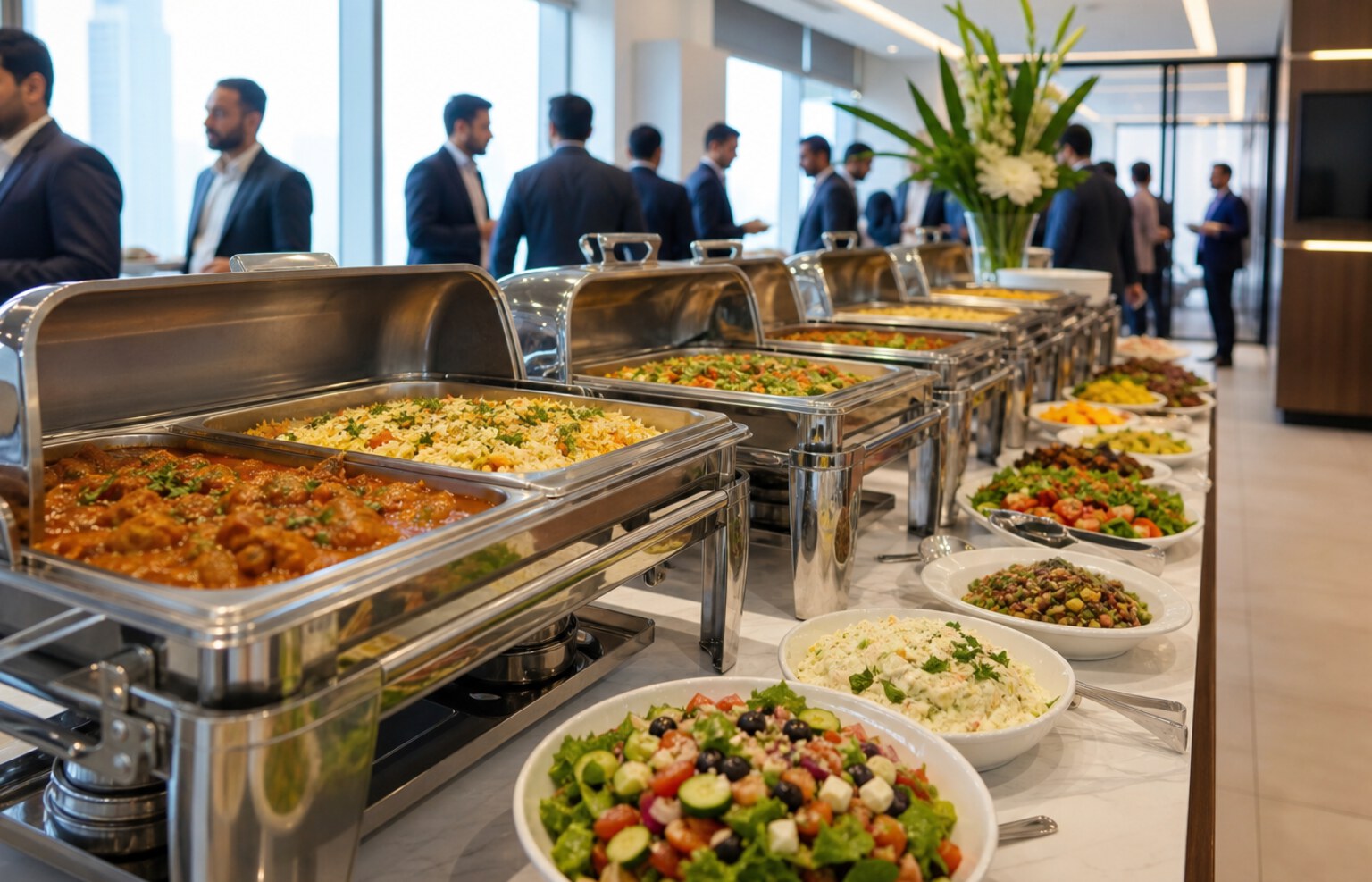 Corporate Catering food presentation by Shaheryar Foods